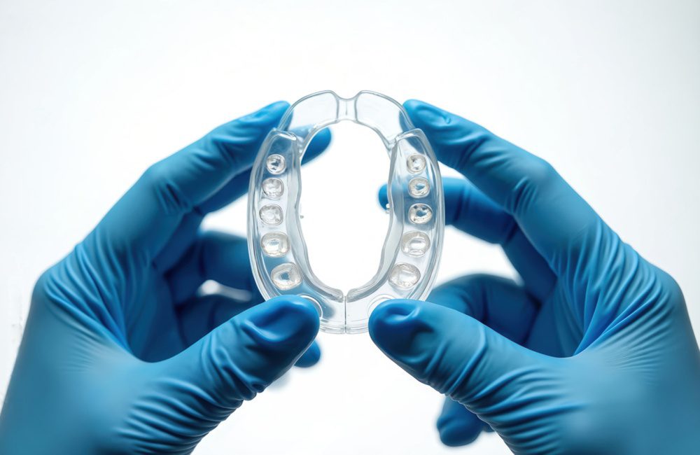 holding a night guard